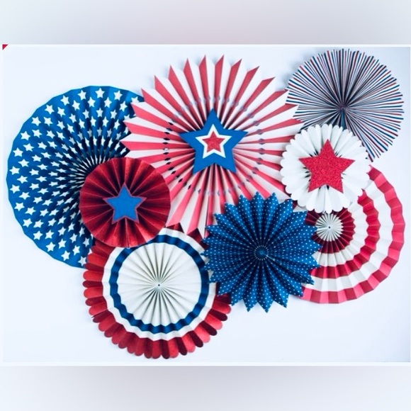 Michaels Celebrate It Patriotic 4th of July Party Fans - NEW! - Picture 1 of 4